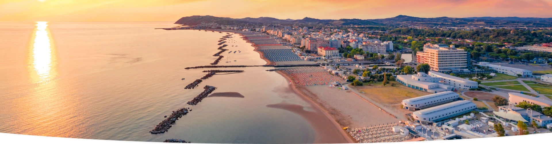 Costa adriatica dal drone