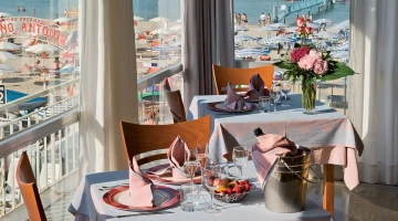 Mangiare direttamente sul mare