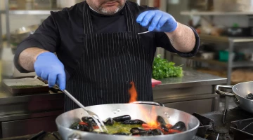 Menu de poisson de l&#39;hôtel tous les jours