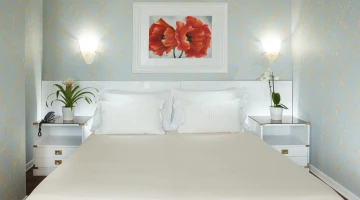 Détail de la chambre junior suite face à la mer