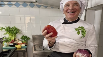 Chefkoch Rossano in der Küche
