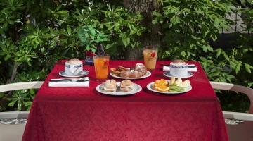 Breakfast in the garden