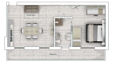 Plan de Appartement Résidence Volturno 2