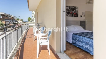 Room with furnished balcony