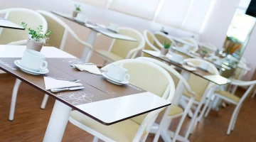 Sala colazioni hotel cristallo riccione
