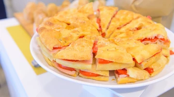 Focaccia farcita homemade hotel cristallo riccione