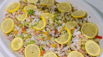 Antipasto di pesce hotel cristallo riccione