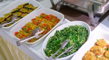 Buffet di verdure hotel cristallo riccione