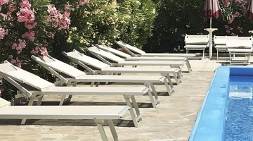 Transats de l&#39;hôtel Franca