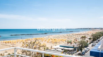 The beach seen from our hotel