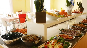 Buffet d&#39;entrées de poisson