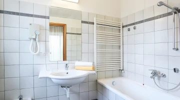 Salle de bain avec baignoire