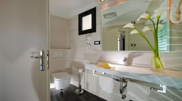 Salle de bain de la chambre &quot;Mansardée&quot;