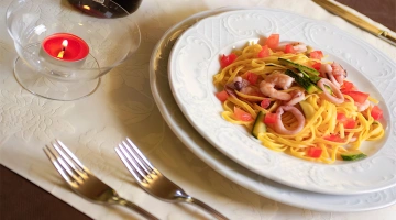 Tagliolini mit Meeresfrüchten