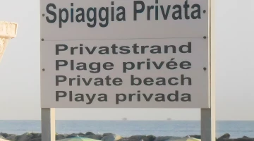 Privater Strand