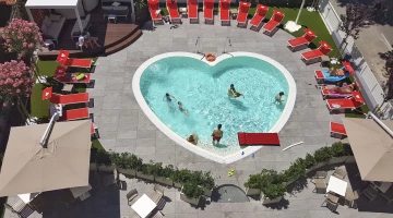 piscina dall'alto