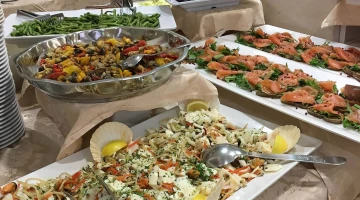 A glimpse of the buffet now served