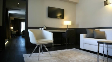 Wohnbereich in der Suite