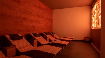 Salt room in the wellness center