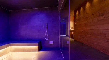 Spa with emotional shower