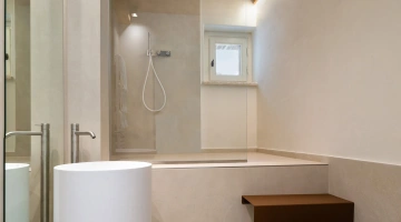 Private bathroom with shower