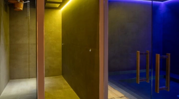 Spa with emotional shower