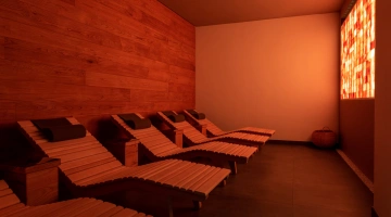 Salt room in the wellness center
