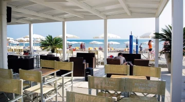 Bar ristorante presso lo stabilimento balneare