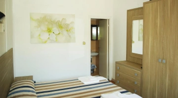 Double room with TV and private bathroom