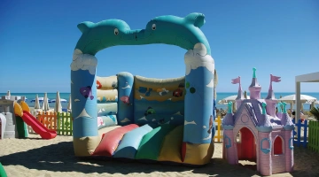 Play area on the beach