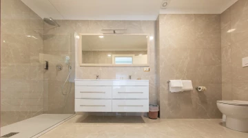 Large private bathroom