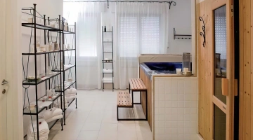 Spa with whirlpool and sauna