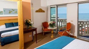 Familienzimmer mit Doppelterrasse