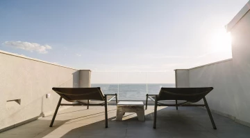 Terrazza della suite con affaccio sul mare