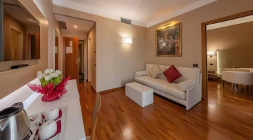 Camera con zona living