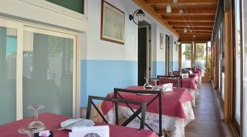 Veranda zum Frühstück