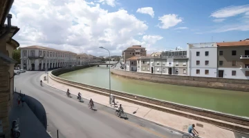 Panoramic view of the Misa river