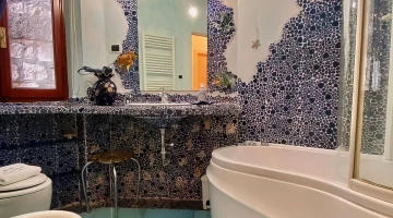 Private facilities with bath and shower