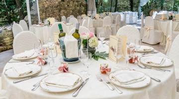 Mise en place for a special event