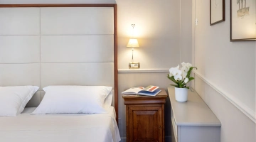 Detail of furniture in the double bedroom