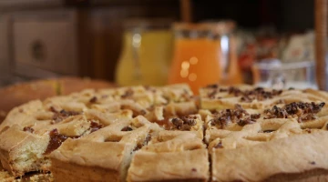 Selbstgemachte Kuchen zum Frühstück