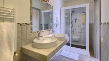 Salle de bain privée dans la chambre Deluxe