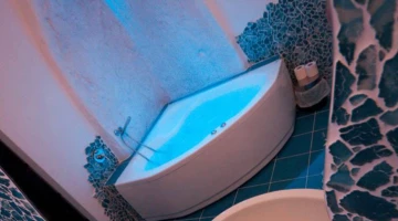 Salle de bain privée dans la chambre Deluxe