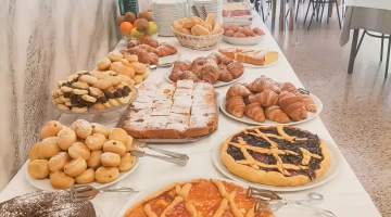 Sweet breakfast buffet
