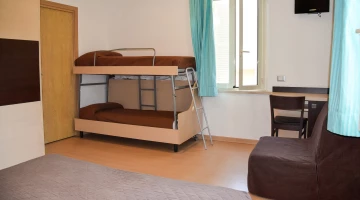 Bunk bed in family room