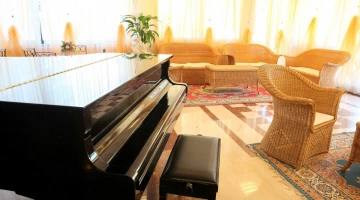 Common area with piano