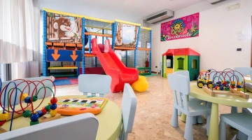 Area giochi all'interno dell'hotel