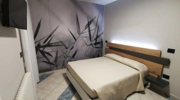 Double bedroom with TV