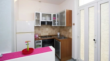 Equipped kitchen in the apartment