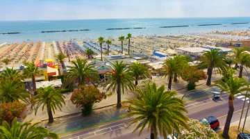 Vue sur la mer depuis l&#39;hôtel